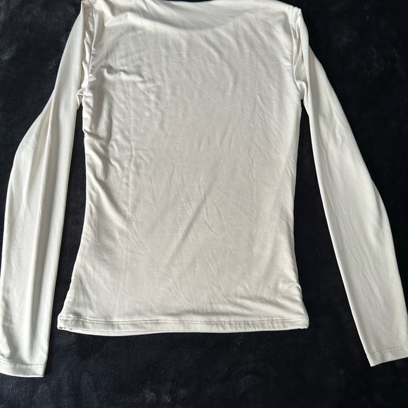 Women's Ivory Long Sleeve Top - Picture 3 of 5